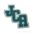 Promotional Green Custom Embroidered Patches, Sew / Iron On Patch For Clothing